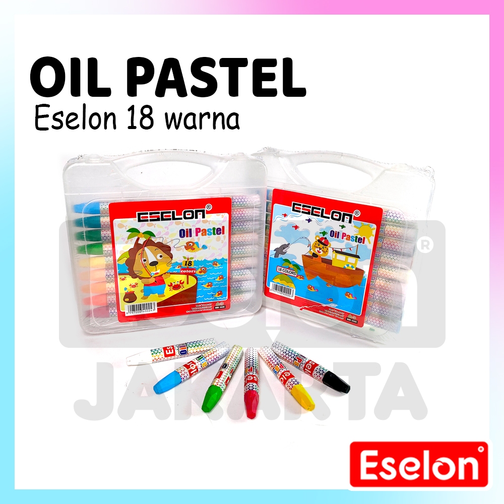 

[ESJKT] Crayon / Oil Pastel 18 Warna / Crayon Eselon