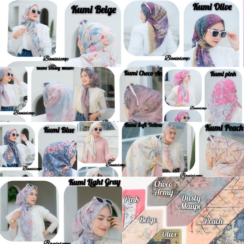 baniescoop motif baru series kumi / baniescoop hijab original