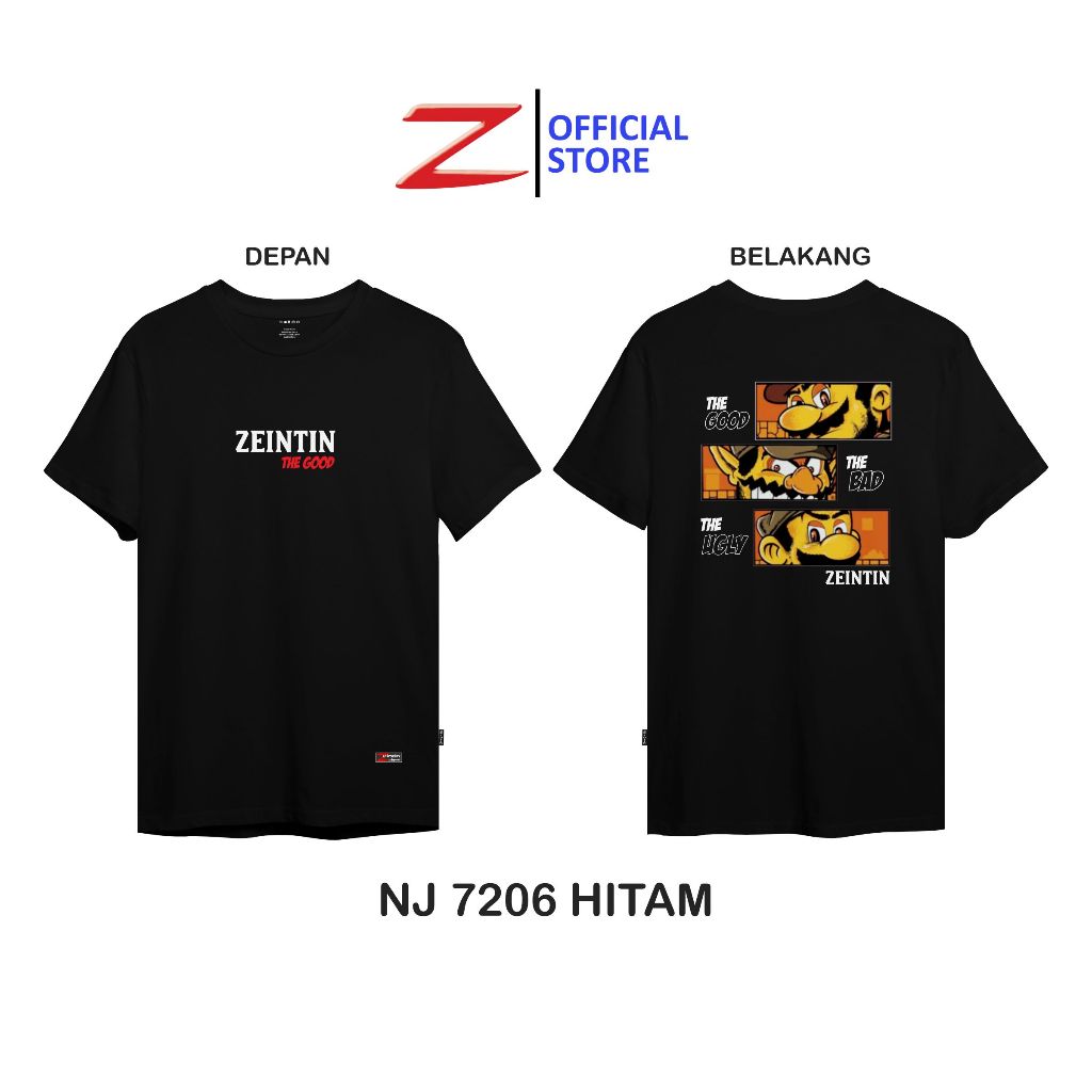 Zeintin - Kaos Pria Lengan Pendek Baju Pria Dewasa NJ-NJ 7206 SGB