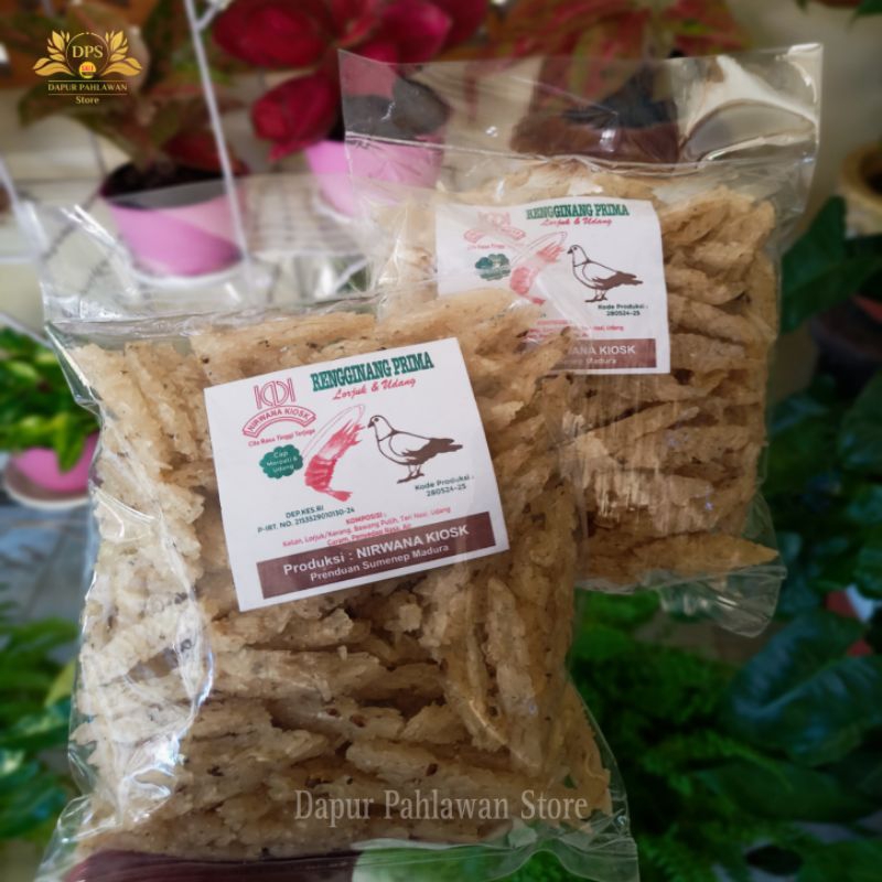 

RENGGINANG LORJUK UDANG MERPATI BENTUK STICK,CEMILAN KHAS MADURA
