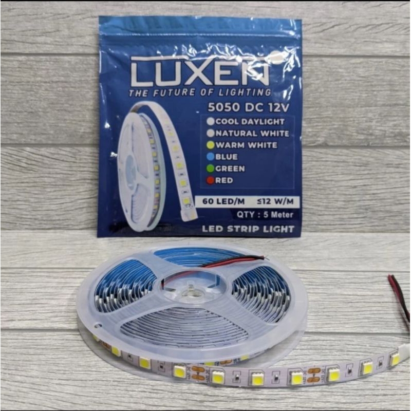 LED Strip 5050 DC 12V LUXEN/Lampu LED Strip LUXEN DC 12V 5 Meter
