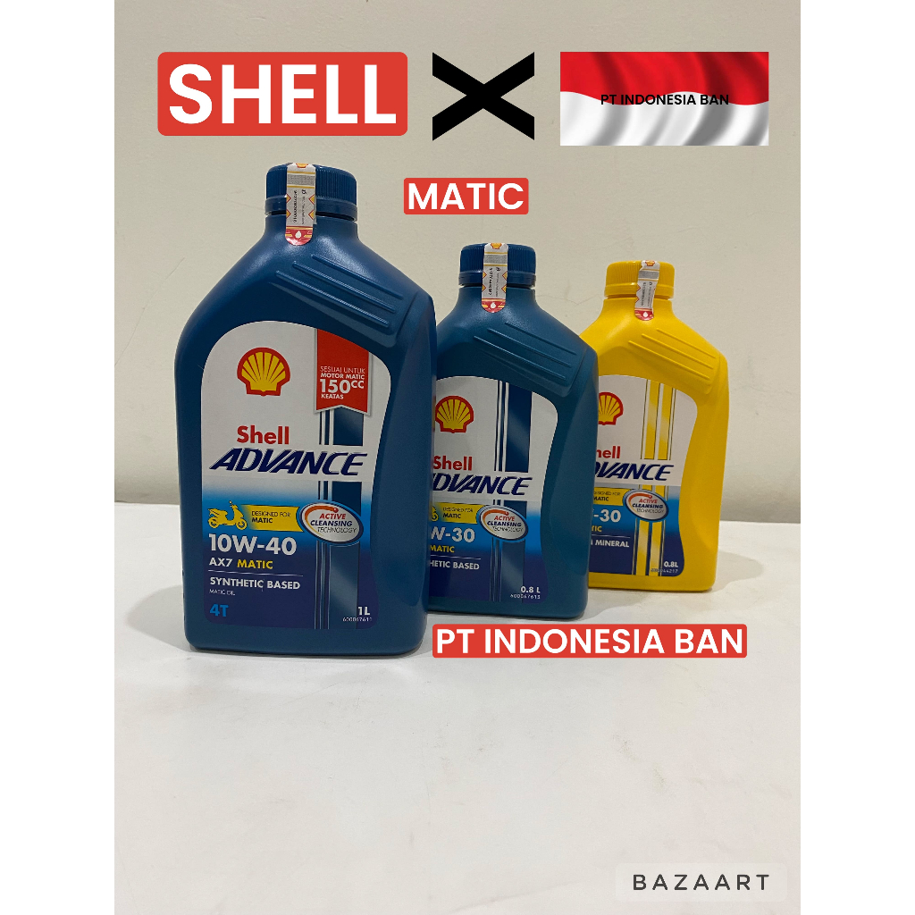 OLI Shell Advance Scooter (AX5 SCOOTER , AX7 SCOOTER , SHELL ULTRA SCOOTER) 800ML 1000ML