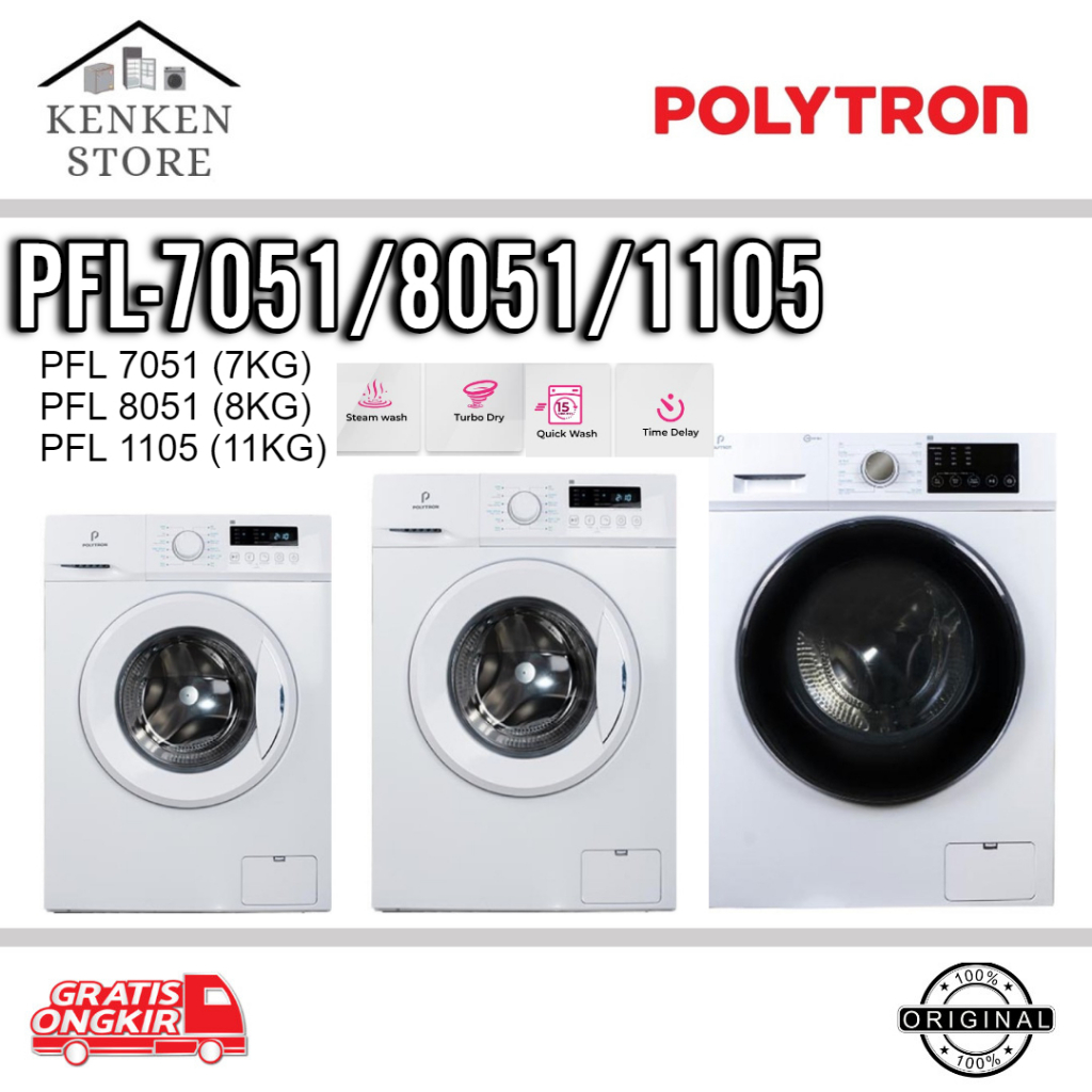 MESIN CUCI POLYTRON FRONT LOADING