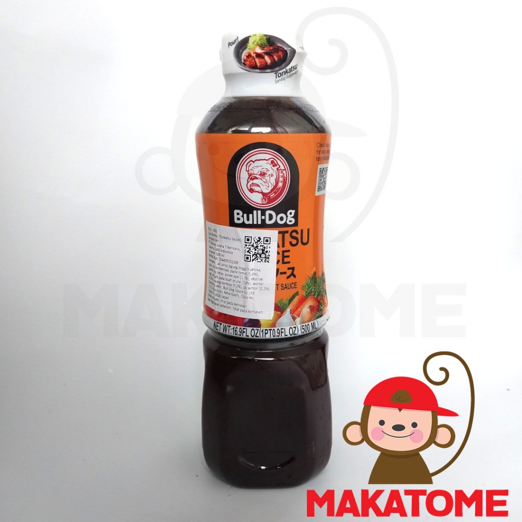 

Bulldog Tonkatsu Sauce 500ml bull dog vegetable fruit saus katsu 500