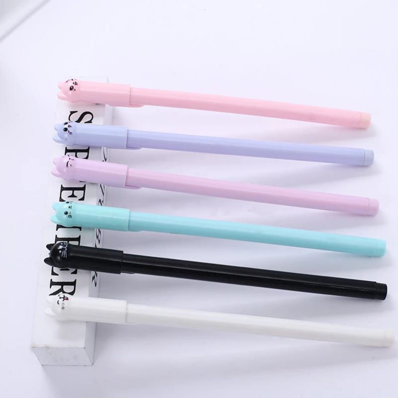 

Pulpen Gel Karakter Kucing Pena Unik Ballpoint Motif Kucing Stationary Alat Tulis Lucu