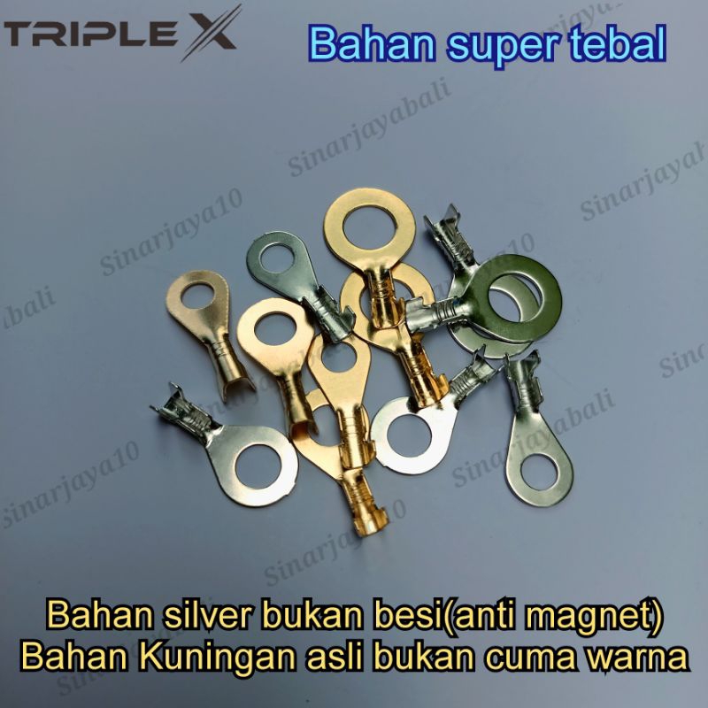 sekun kabel bulat skun pipih terminal motor mobil o y u garpu tebal negatif positif aki konektor kab