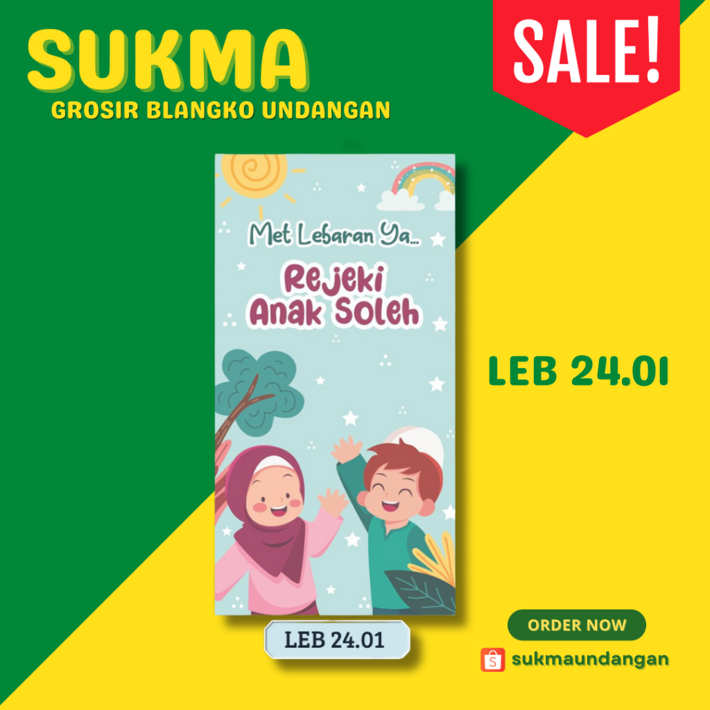 

AMPLOP LEBARAN ATAU KARTU LEBARAN JUWARA LEB 24.01 ISI 20 LEMBAR HARGA MURAH | AMPLOP LEBARAN UNIK | AMPLOP LEBARAN TERMURAH | AMPLOP LEBARAN AESTHETIC | KARTU LEBARAN PREMIUM / AMPLOP LEBARAN PREMIUM | SUKMA UNDANGAN