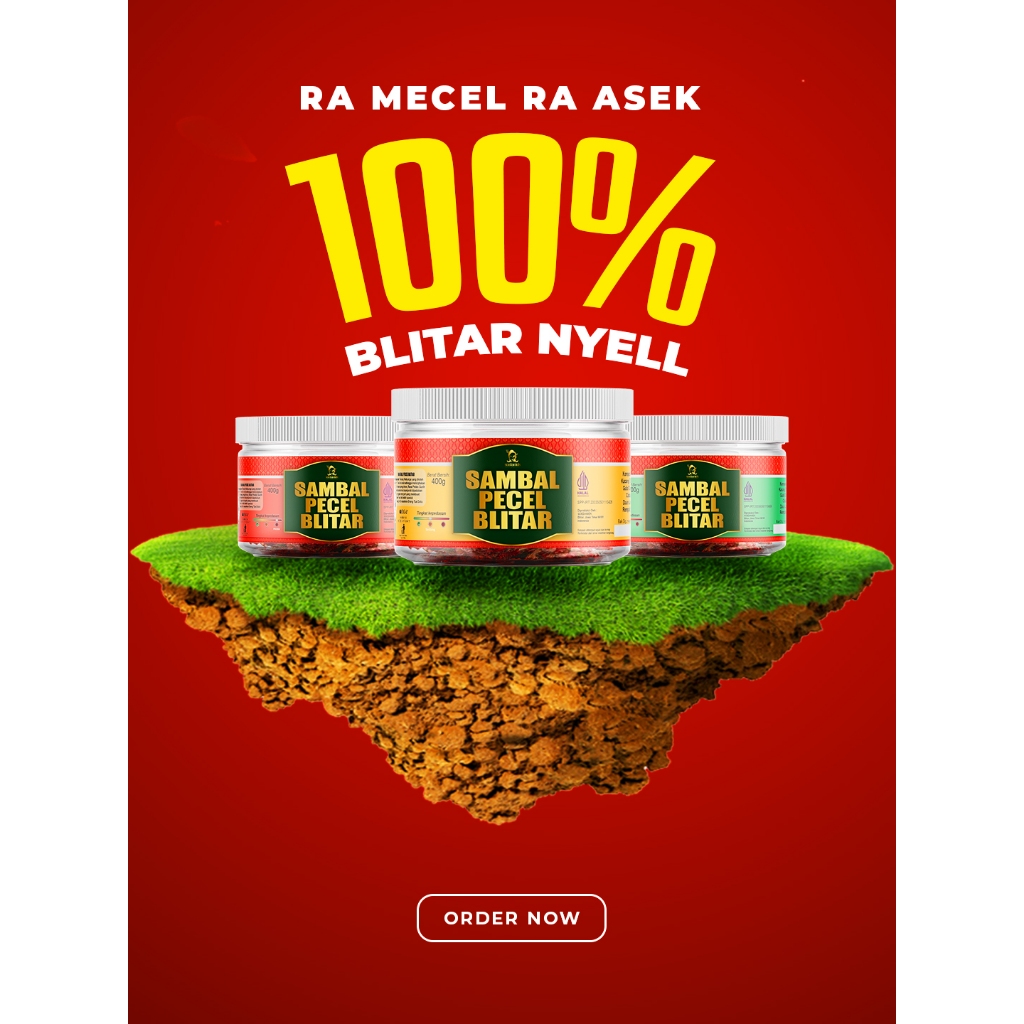 

[ paket isi 3 , 400g ] SAMBAL PECEL BLITAR | SAMBAL PECEL KHAS BLITAR | SAMBEL PECEL | OLEH-OLEH KHAS BLITAR | SAMBAL KACANG | OLEH-OLEH ASLI BLITAR | SOEDANIEK