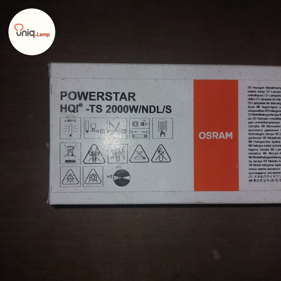 HQI TS 2000W NDL Osram / Lampu Powerball HQI-TS 2000W Osram NDL