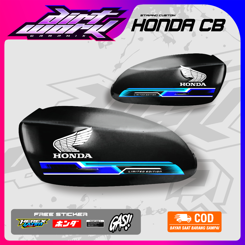 STRIPING VARIASI CB100 HONDA / STICKER LIST MOTOR CB100 CLASSIC BY DIRTWORK