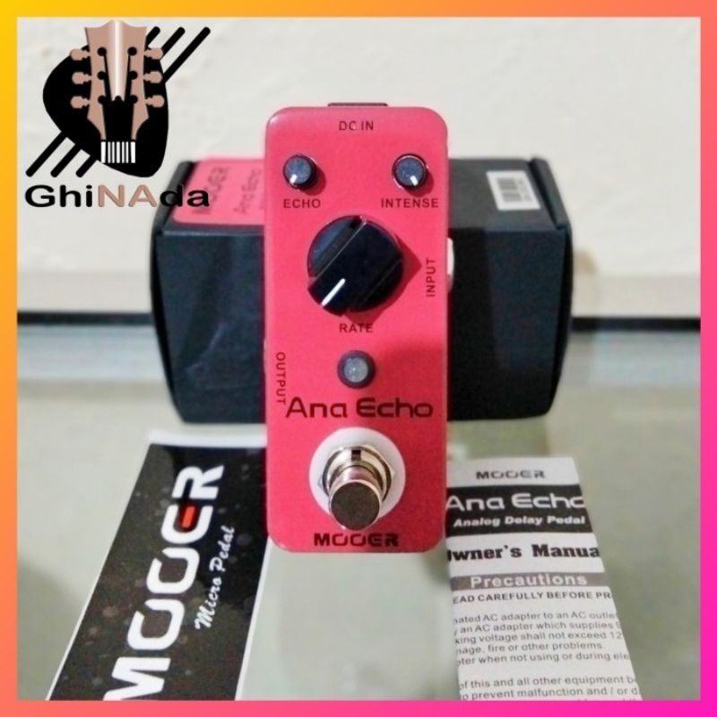 MOOER Ana Echo Analog Delay Efek Pedal
