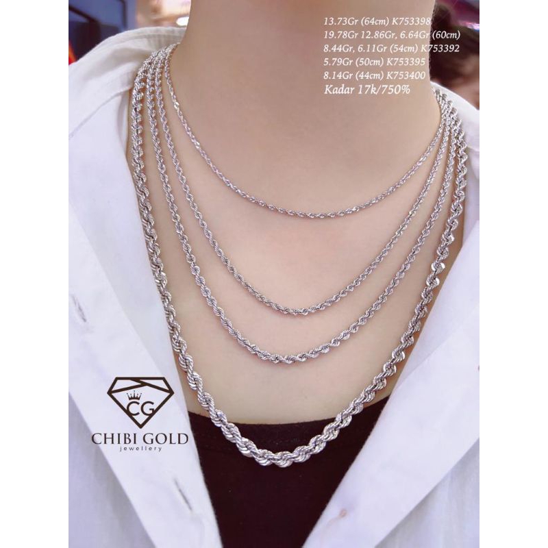 CHIBI GOLD - kalung tambang emas 750 kadar 17k K753276 - chibigold