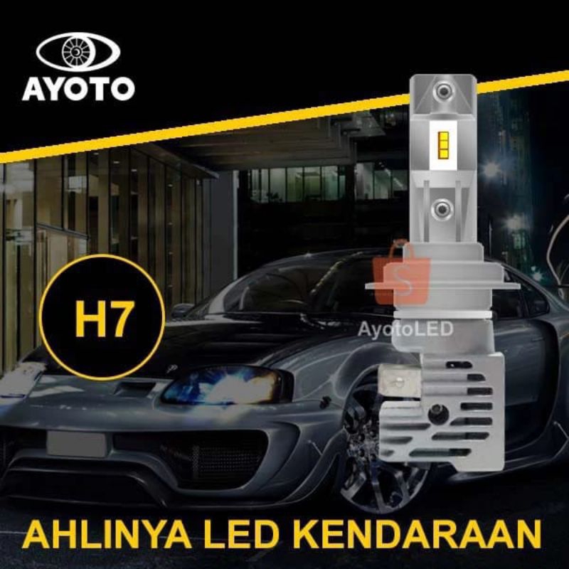 LAMPU LED Mobil H7 AYOTO 35 Watt HIGH BEAM