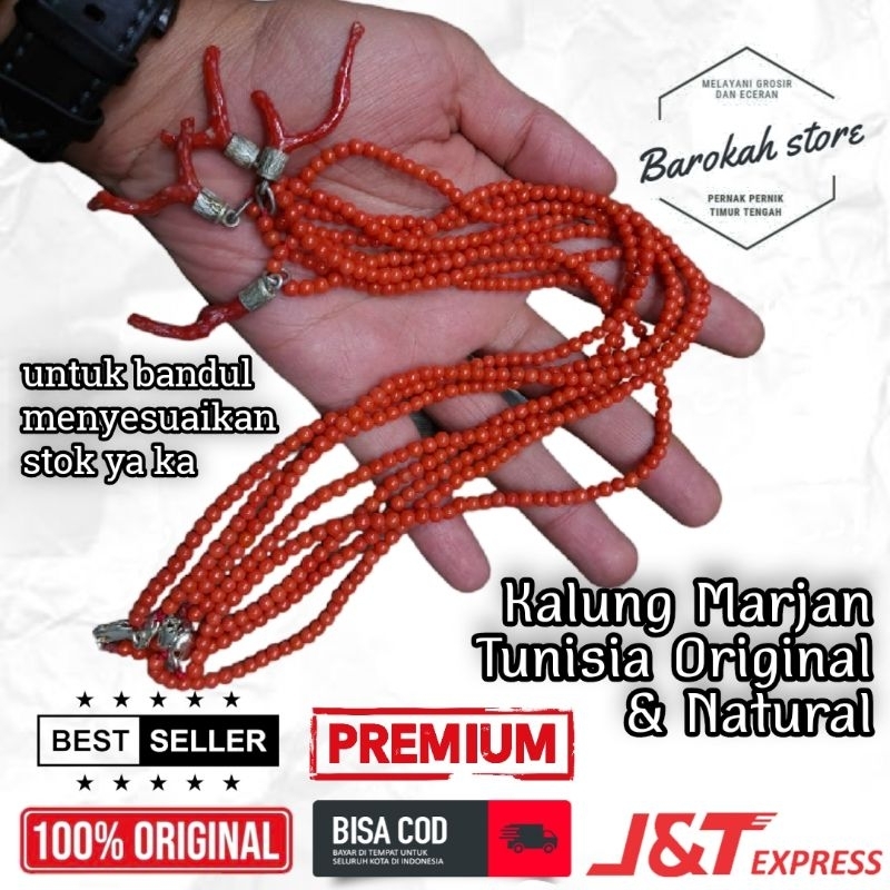 Kalung Pria Wanita Marjan Tunisia Asli