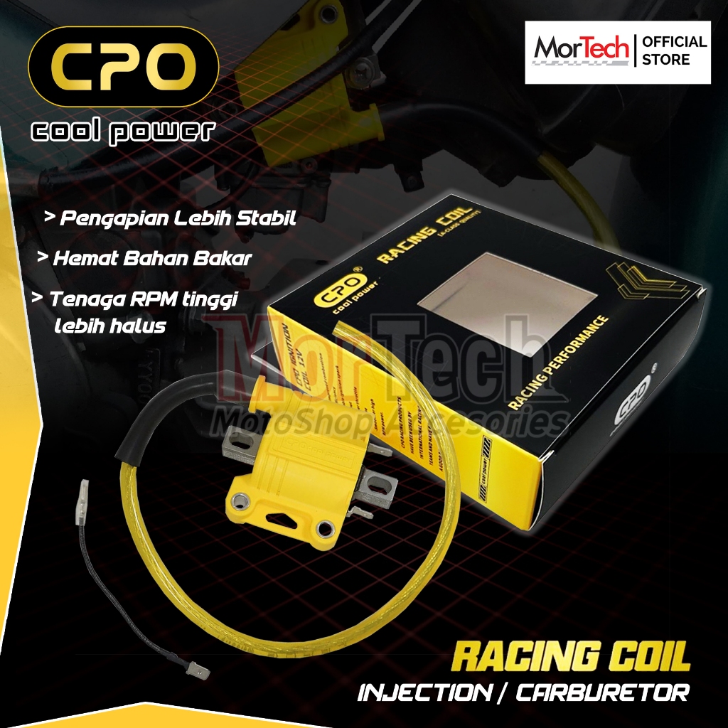 Koil Coil CPO Cool Power Racing Original Universal Motor Karburator Carbu dan Injeksi Injection Ninj