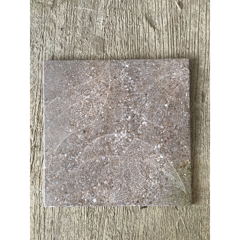 keramik 40x40 lantai teras semi doff dapur cemento coklat kw3