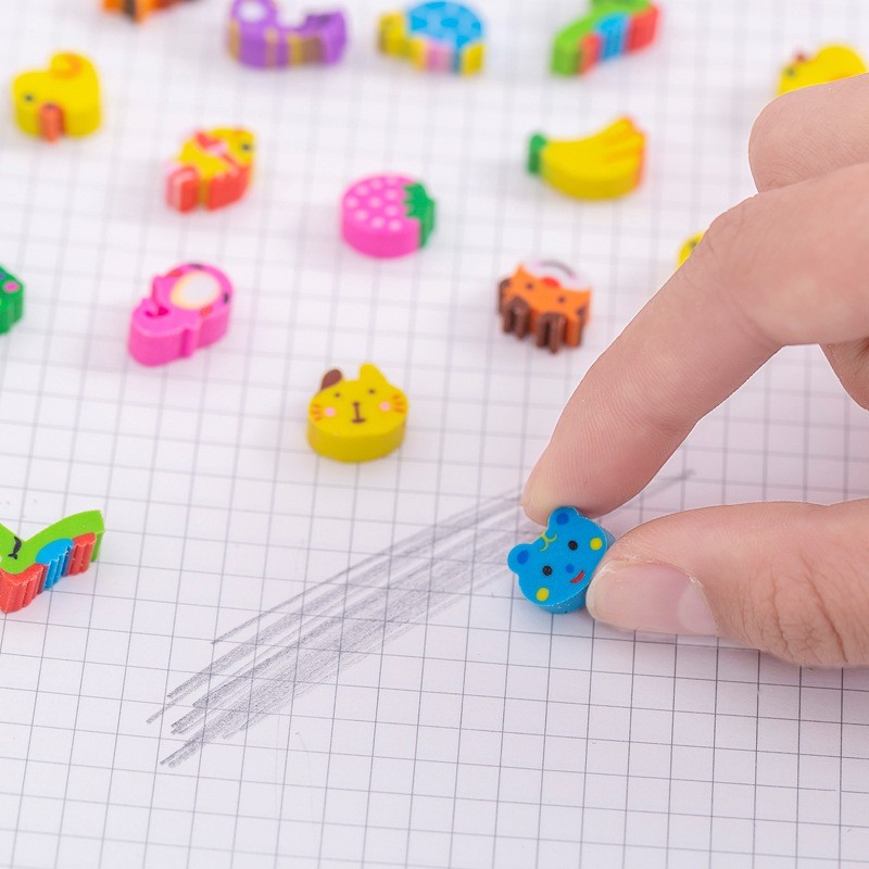 

Penghapus Pensil Mini Motif Campur Eraser Rubber Pencil 50pcs