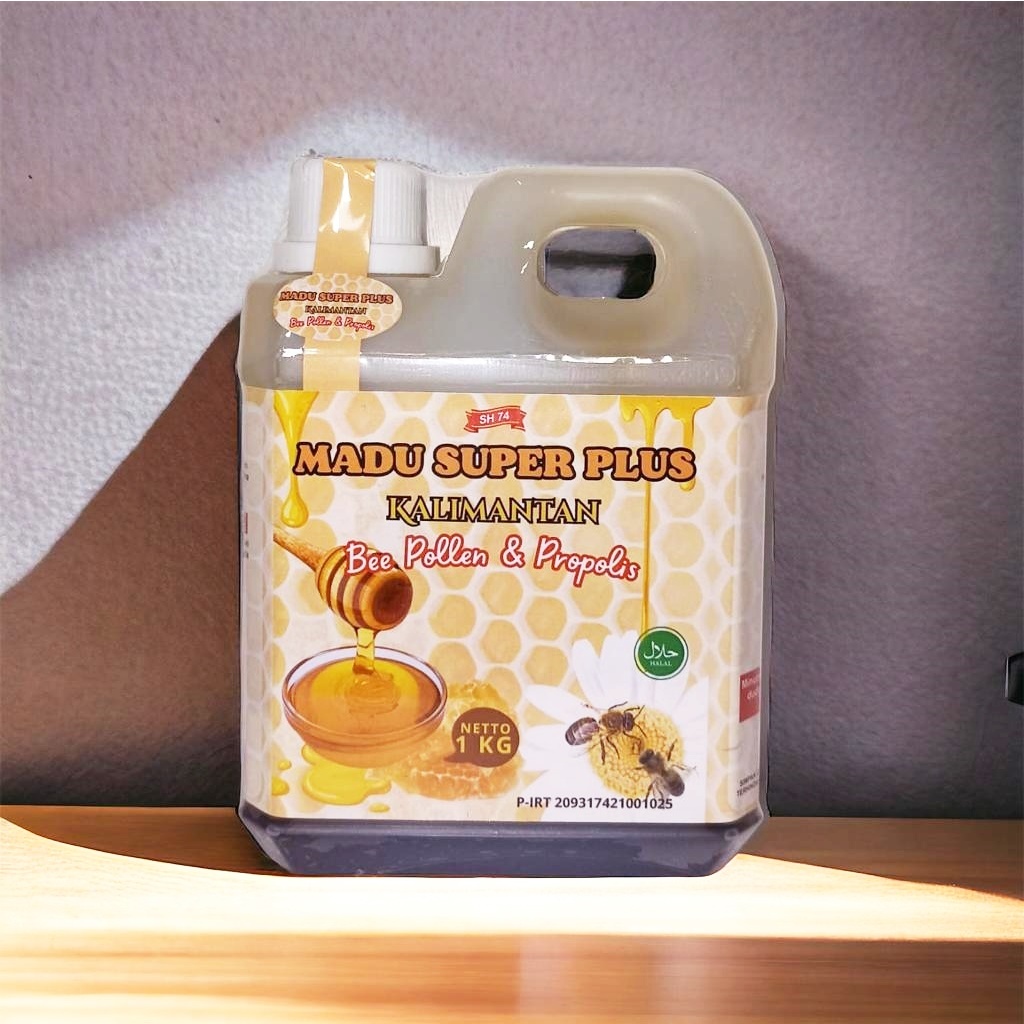 Madu Super Plus KALIMANTAN SH 74 1KG Plus bee pollen