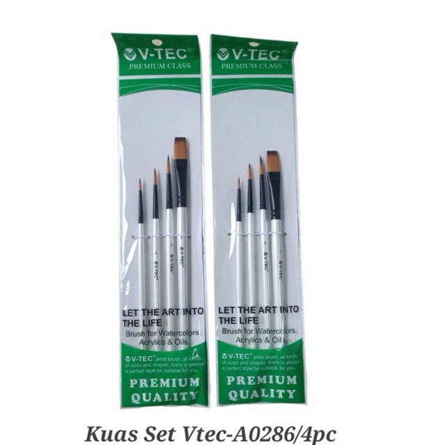 

Vtec Kuas Set Artist Brush Isi 4 Kuas A0286/Kuas Set Murah