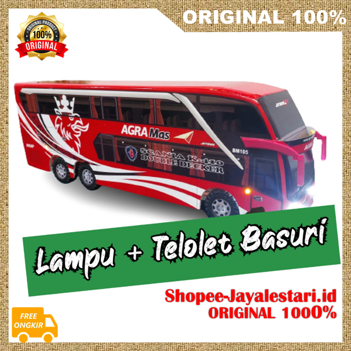 Miniatur Bus Telolet Basuri ASLI 100%