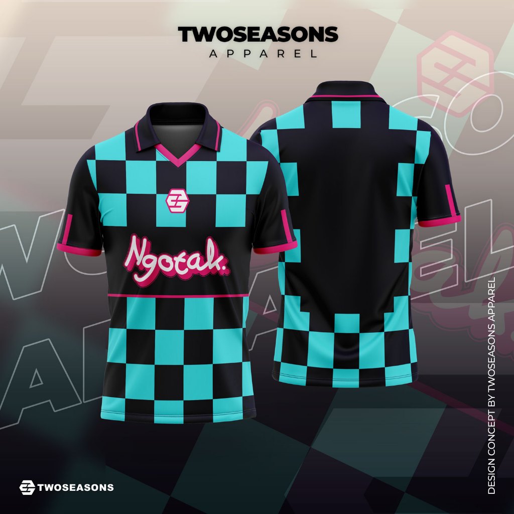 Baju Kaos T-shirt Jersey Vintage NGOTAK Retro Aesthetic Pria Wanita Custom Fullprint