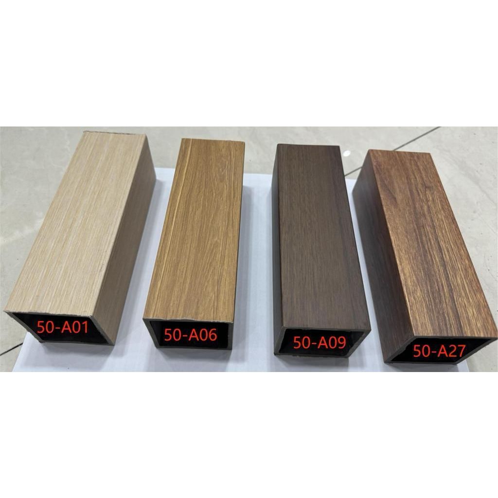 Kisi Kisi WPC Hollow Tube Panel Sekat Ruangan Dinding Indoor WPC Ukuran 5cm X 5cm