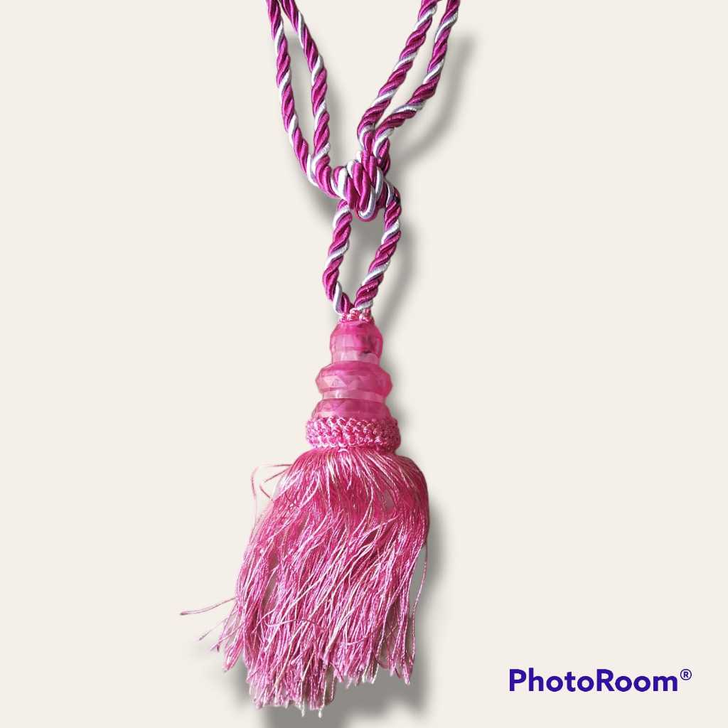 tasel tali gorden mewah tali kristal pengait gorden