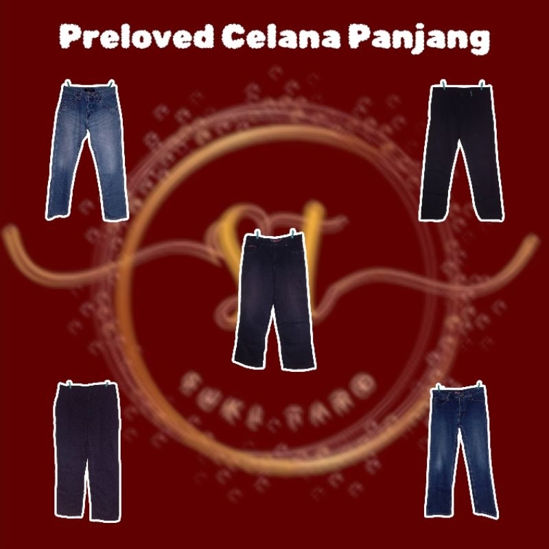 Preloved PL Celana Panjang Jeans Bahan Pria