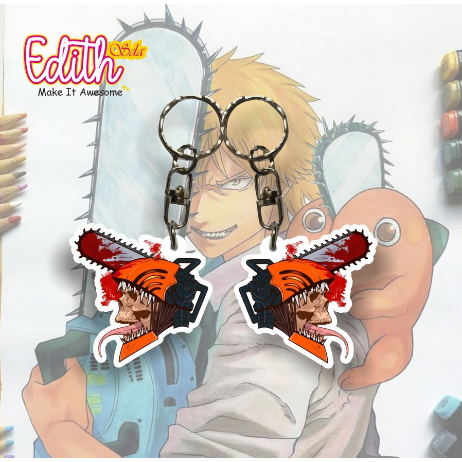 [BUKAN PO]  Gantungan Kunci Chainsaw Man / Keychain Chainsaw Man