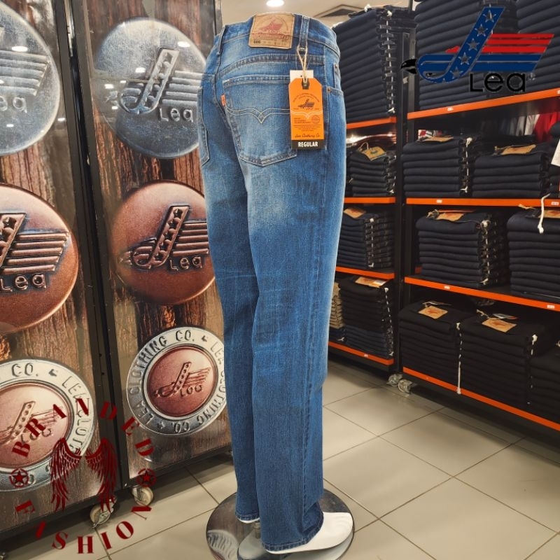 LEA JEANS CELANA PANJANG REGULER 606.74.80.90 BIRU WASHING