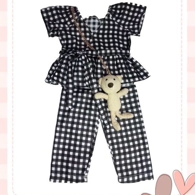 [AREEBA SET]1-6 Tahun Setelan anak perempuan model korea oneset anak perempuan baju anak perempuan b