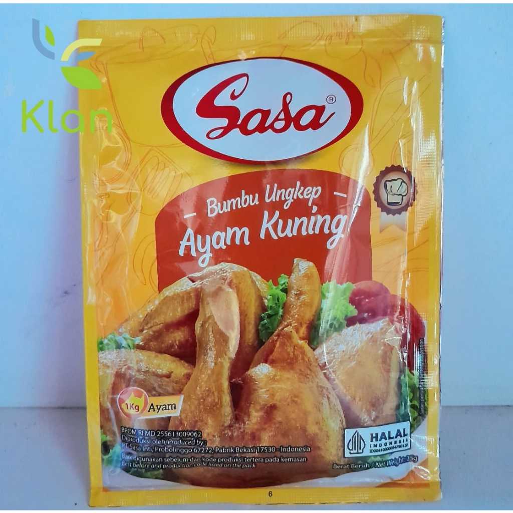 

SASA BUMBU UNGKEP AYAM KUNING 25GR/ BUMBU UNGKEP SACHET