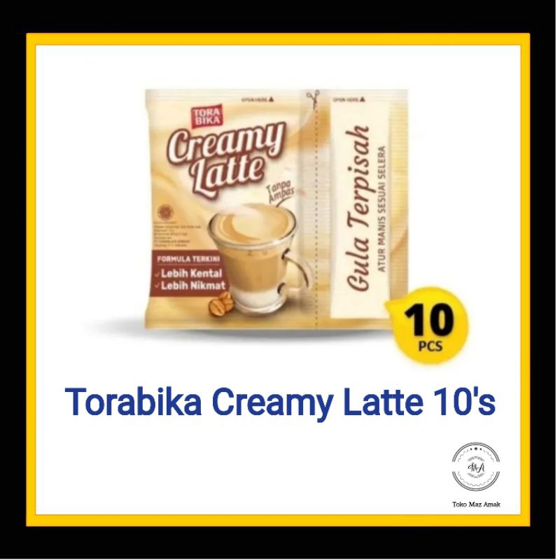 

Torabika creamy latte renceng isi 10 sachet