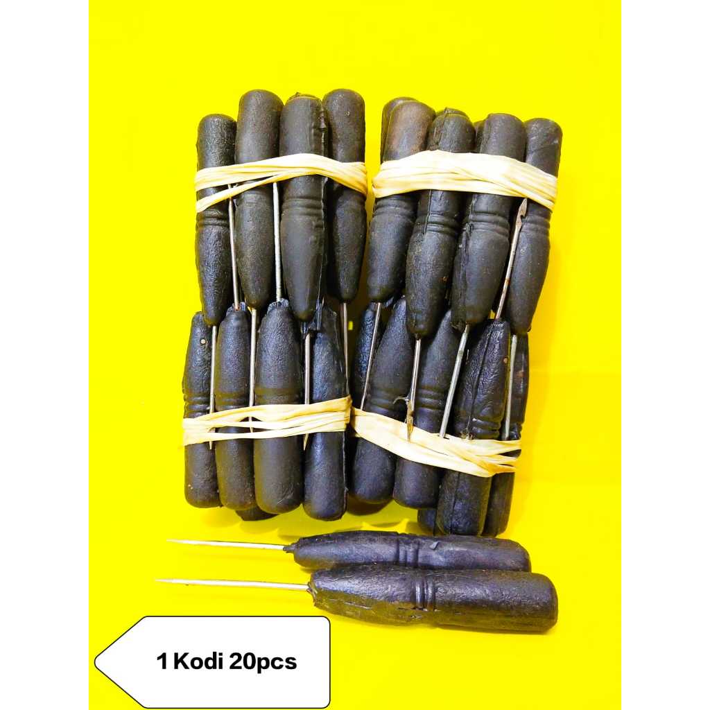 1 KODI 20PCS jarum sol sepatu hitam / jarum alat sol / jarum jahit sol