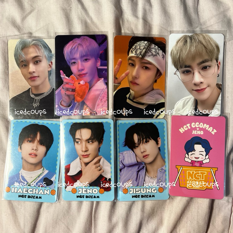 tc candy ccomaz nct dream / mark jaemin renjun haechan jeno jisung xiaojun / pc photocard trading ca