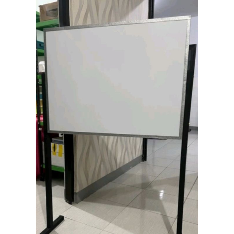 Papan Tulis Whiteboard Standing Kayu