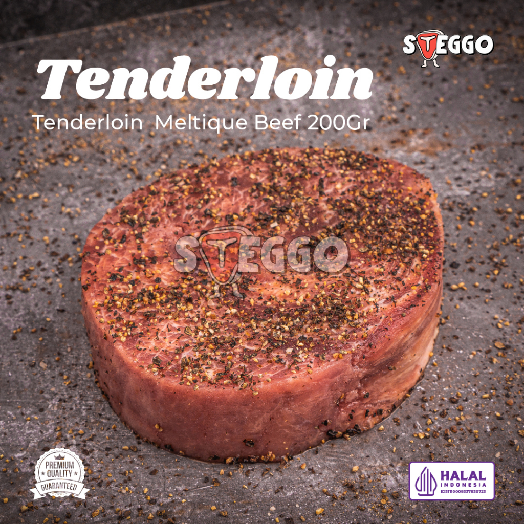 

Tenderloin Beef Steak Premium Meltique 200 Gr/ Daging Steak Sapi Tenderloin Halal by Steggo