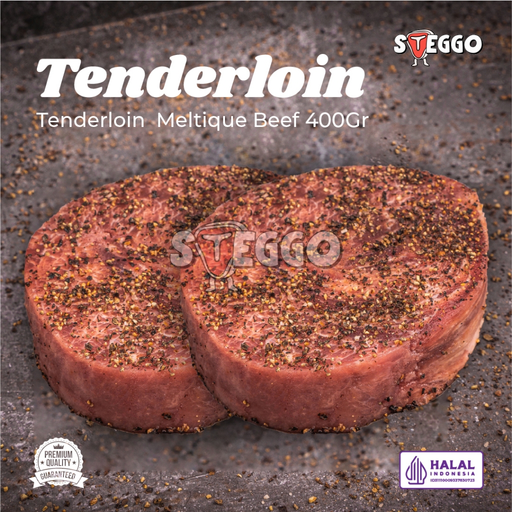 

Tenderloin Beef Steak Premium Meltique 400 Gr/ Daging Steak Sapi Tenderloin Halal by Steggo