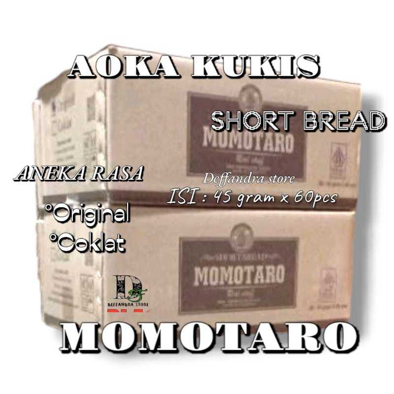 

VIRAL AOKA MOMOTARO Roti Kering Kukis Rasa Original/Cokelat @45gr