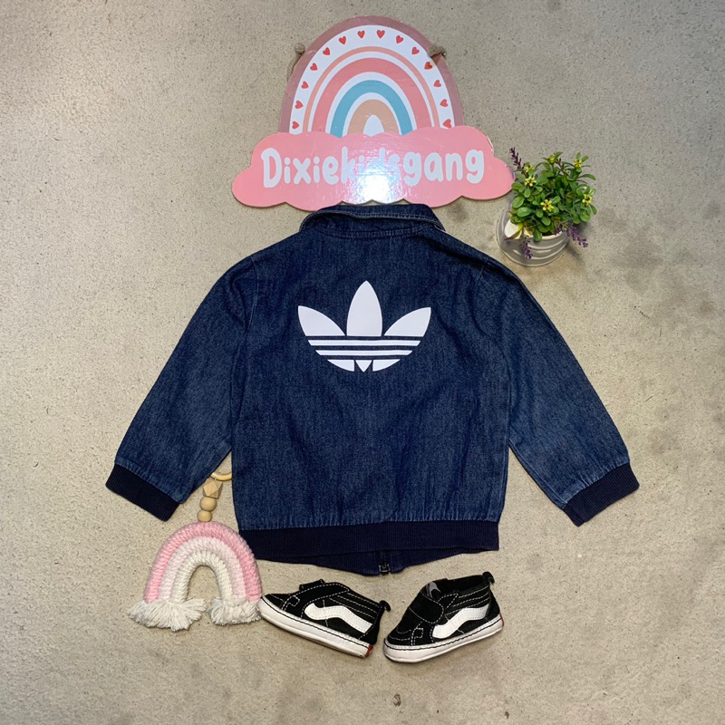 ❌❌SOLD❌❌ Tractop Denim Adidas Anak Big Logo & JP MLB