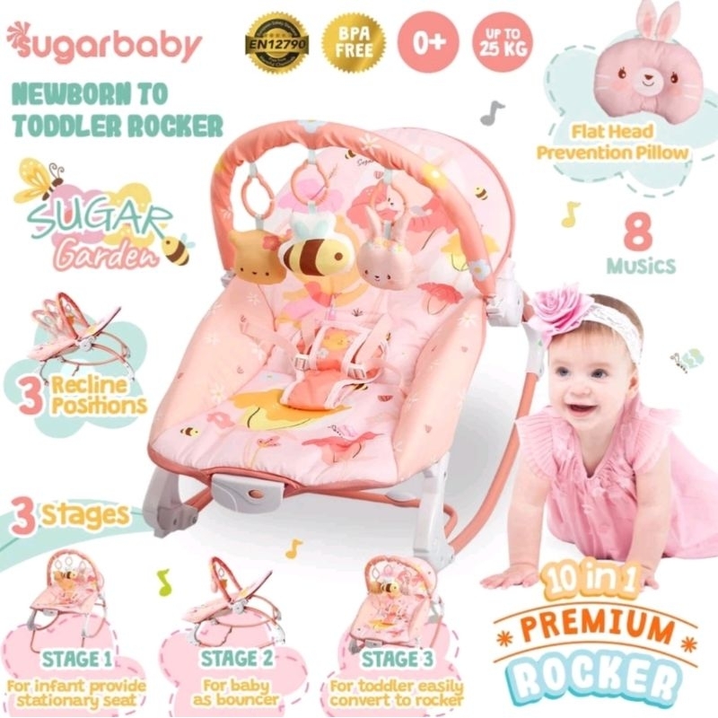 Sugarbaby Rocker Bouncer Preloved Good Condition