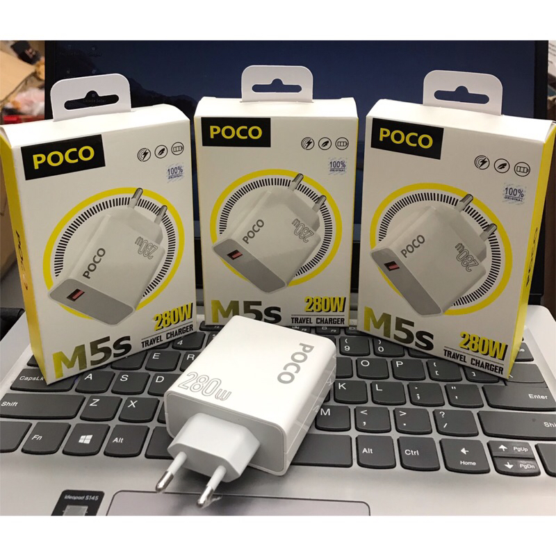 Batok Ori 100% POCO M5S 280W Support FastCharging