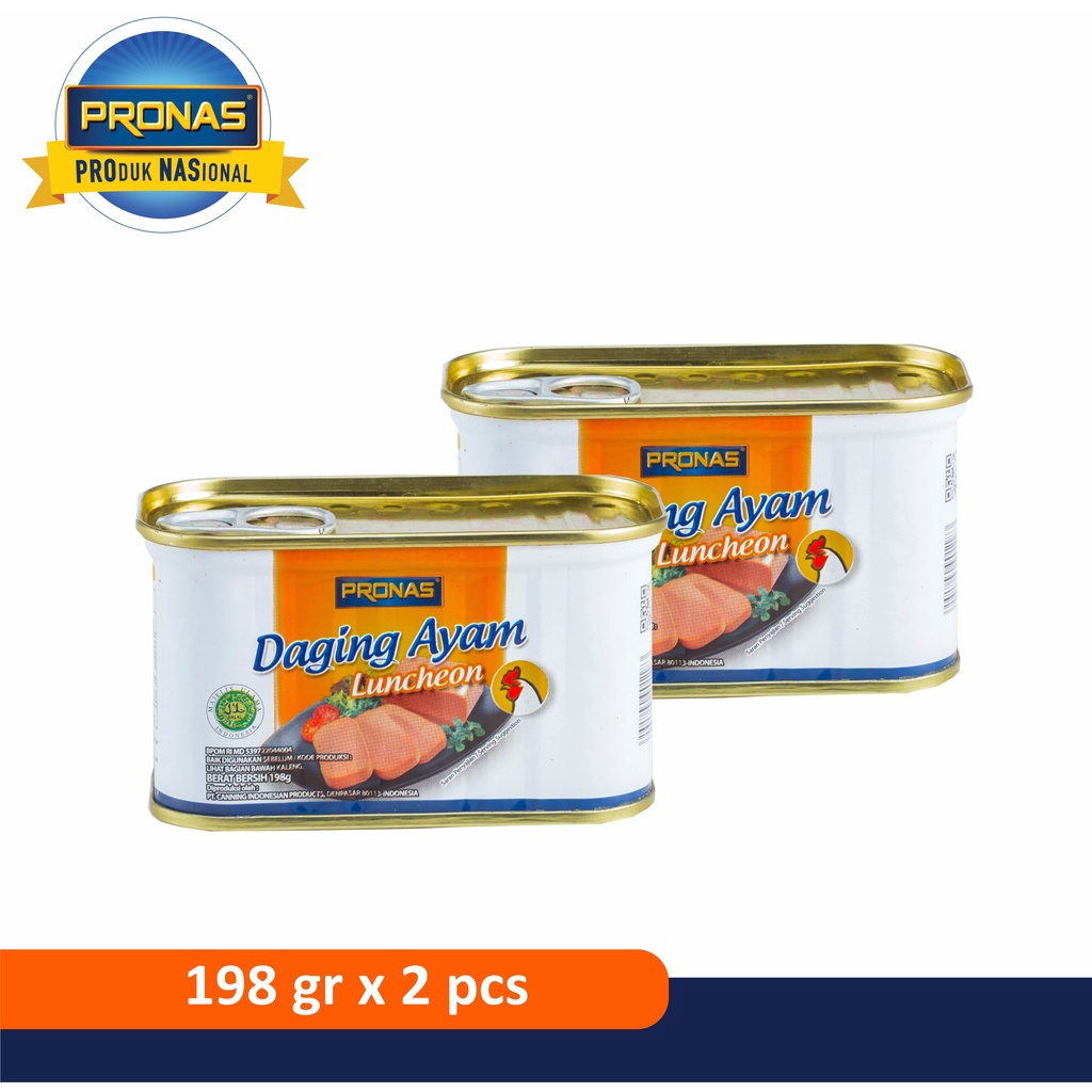 

1212 Pronas Luncheon Ayam Daging Ayam Blok Serbaguna 198 g bundling 2 pcs