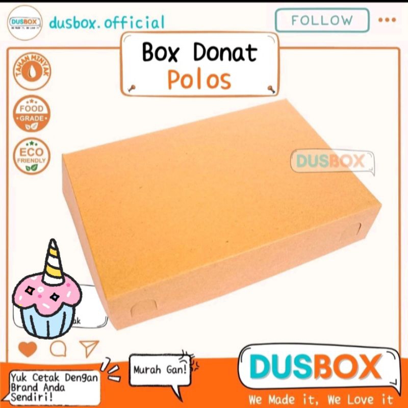Kotak kue/donat isi 12 biji