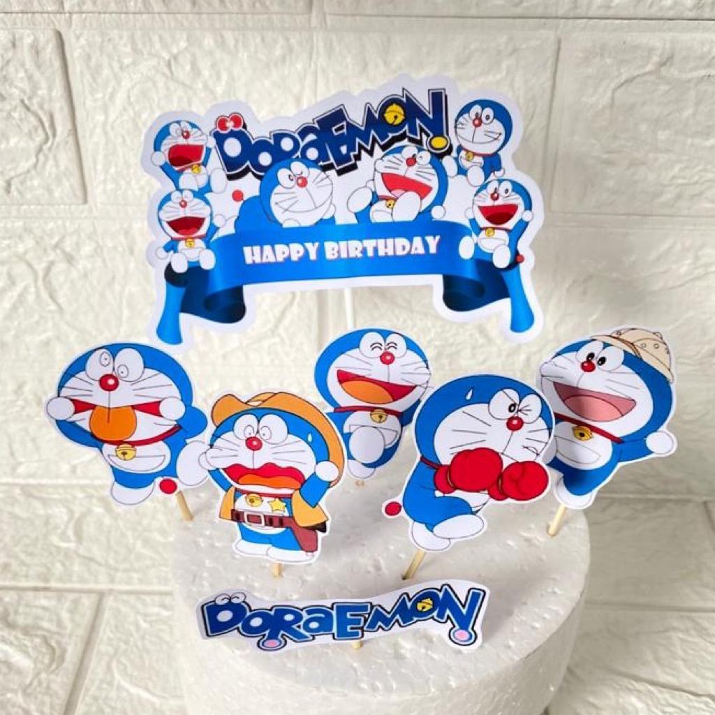 Topper Ulang Tahun Doraemon / Topper Cake Doraemon