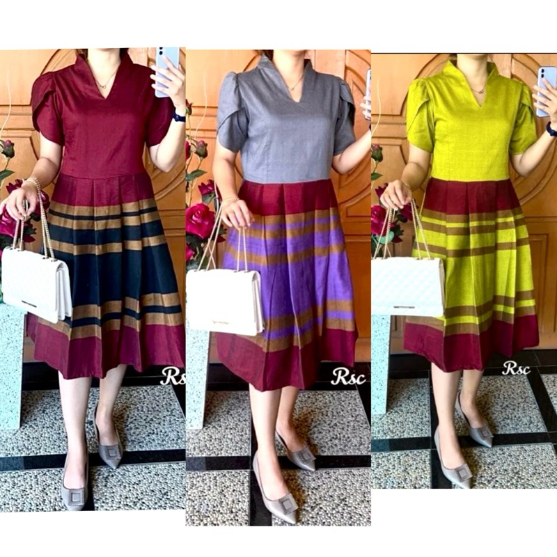 Dress Wiru Tenun Lurik