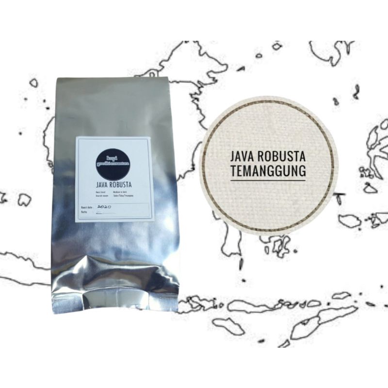 

BISA COD 1Kg JAVA ROBUSTA TEMANGGUNG ROAST kemasan baru buruan