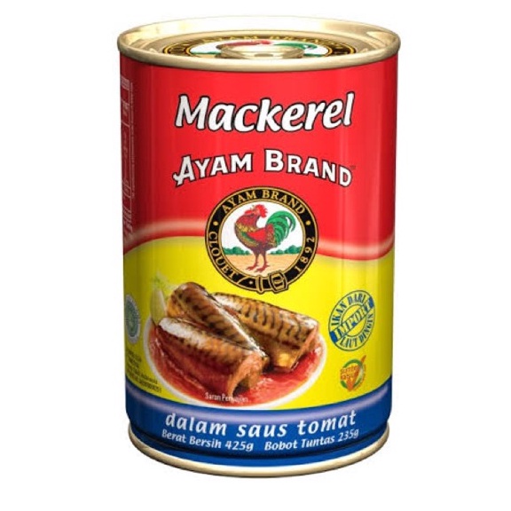 

HARGA GROSIR Ayam Brand Mackerel Saus Tomat 425g serbuuu