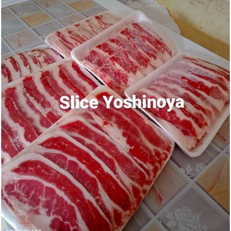 

Terbaru dan terlaris BEEF SLICE YOSHINOYA SHORTPLATE DAGING SAPI SLICE 5 GRAM