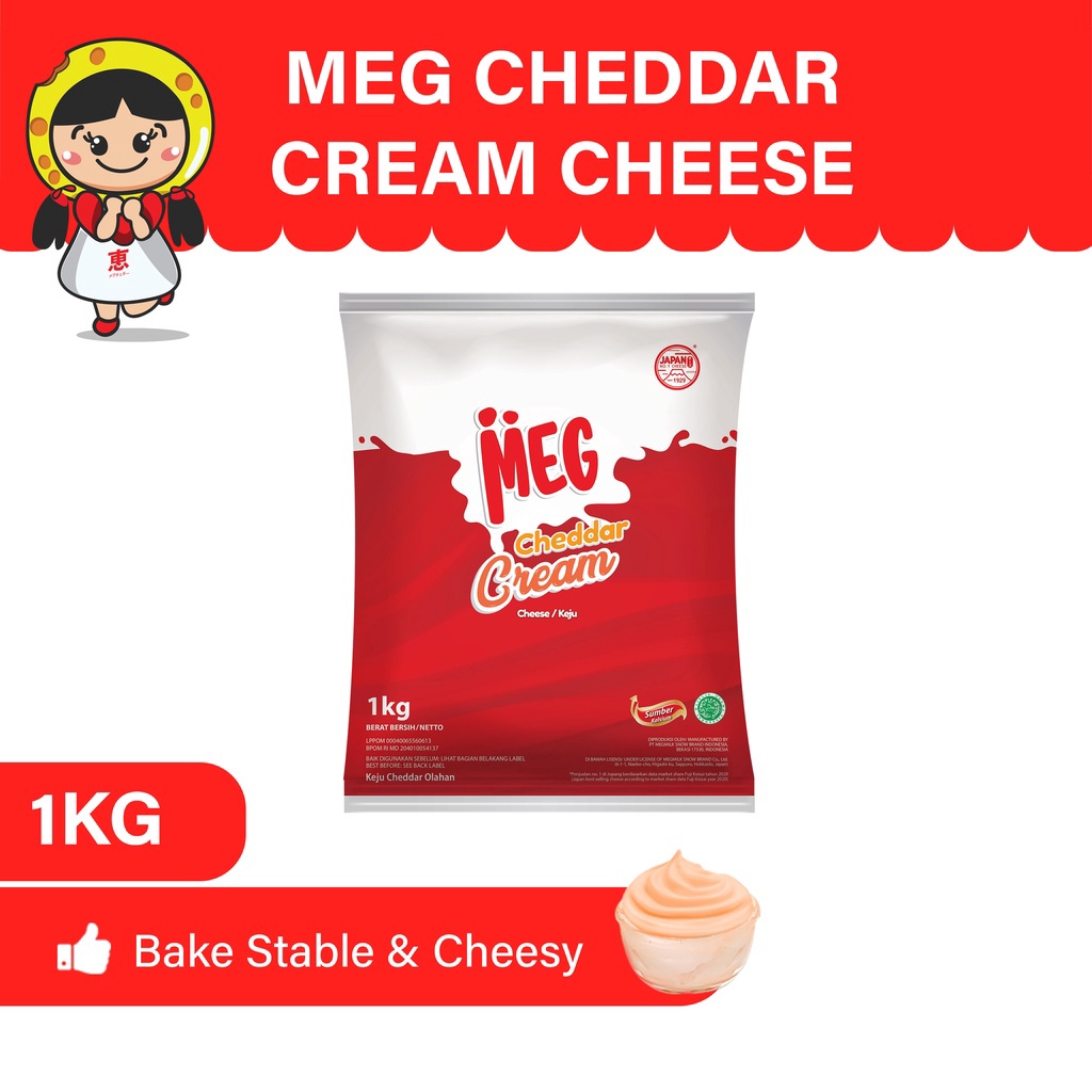 

1212 BIG SALE FASION MEG Cheddar Cream Keju 1 Kg